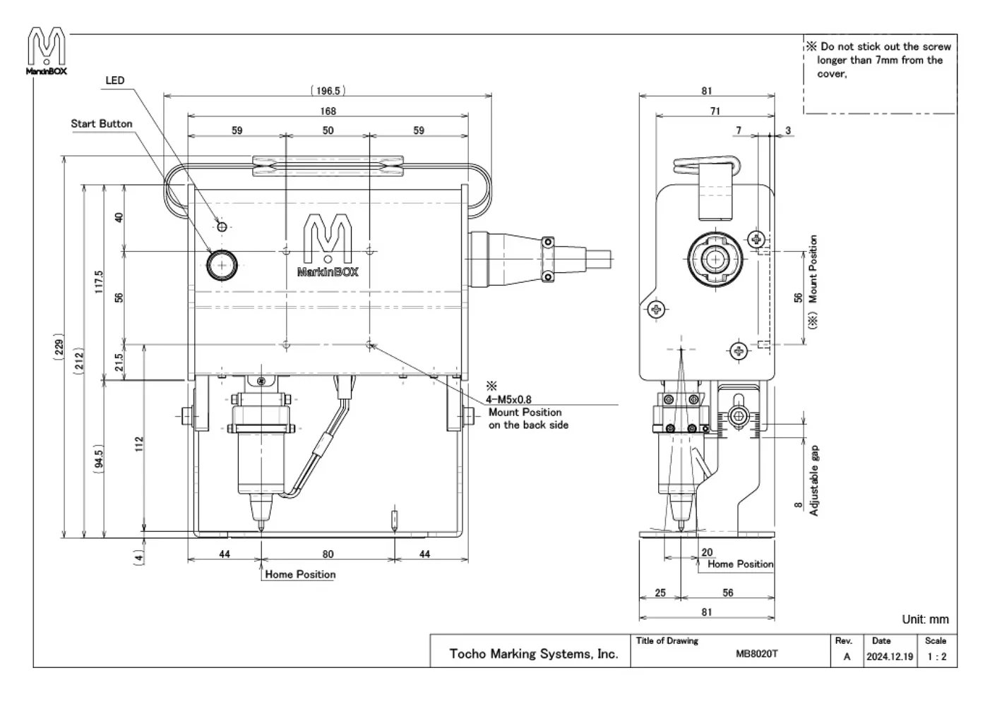 MarkinBOX MB8020T Drawing
